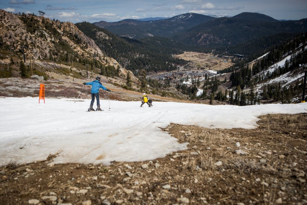 No Snow Left Behind: This is what Squaw Valley ski resort looks like in late March 2014 (Max Whittaker, Getty Images)